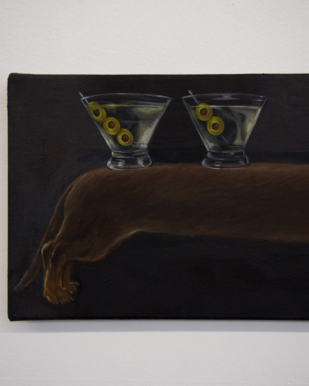 "Martini Weenie" Original Oil Painting