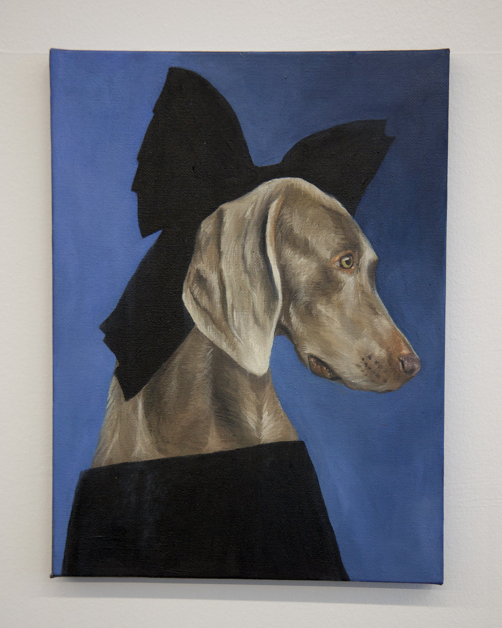 "Doggy Fanning" Original Oil Painting