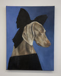 "Doggy Fanning" Original Oil Painting