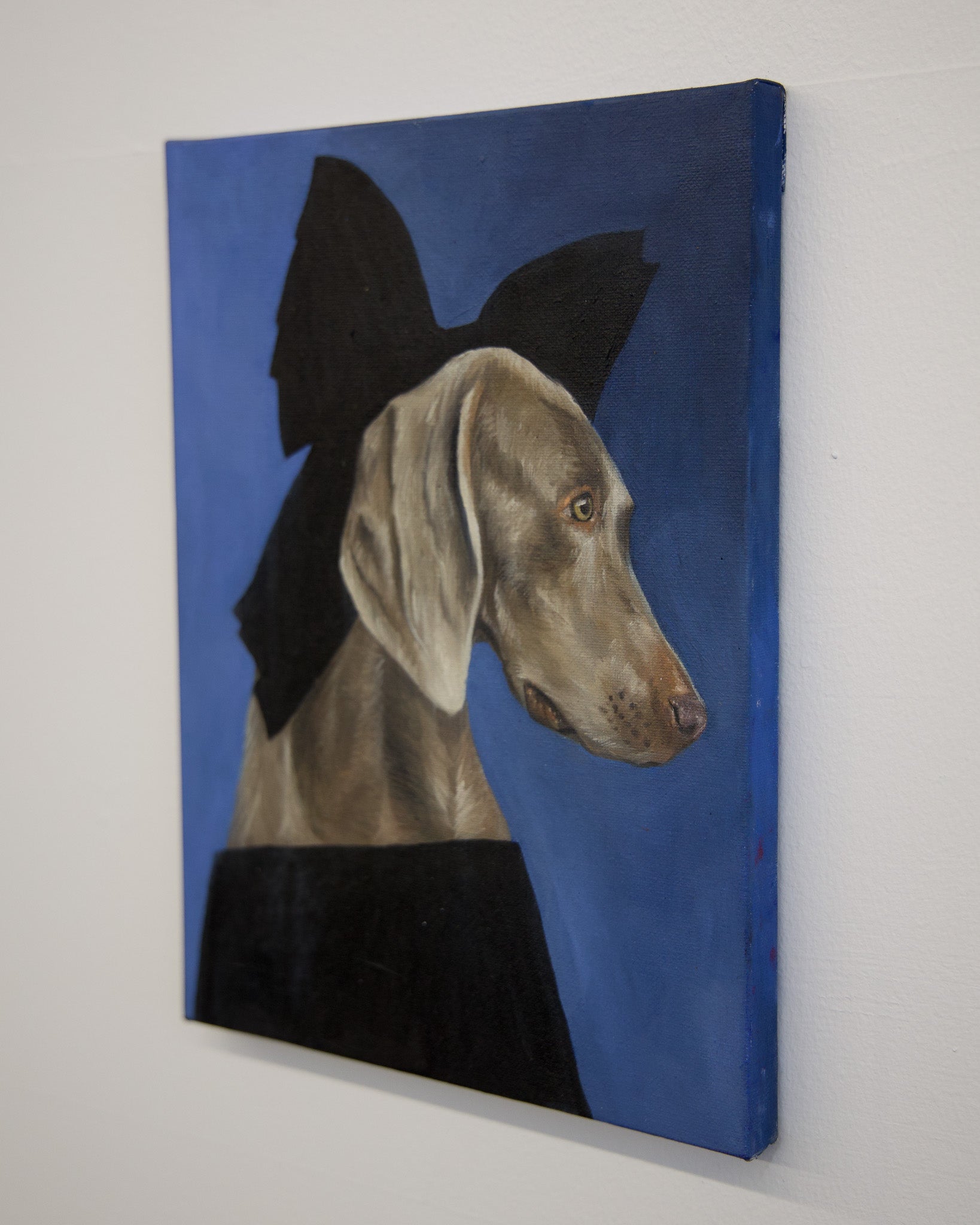 "Doggy Fanning" Original Oil Painting