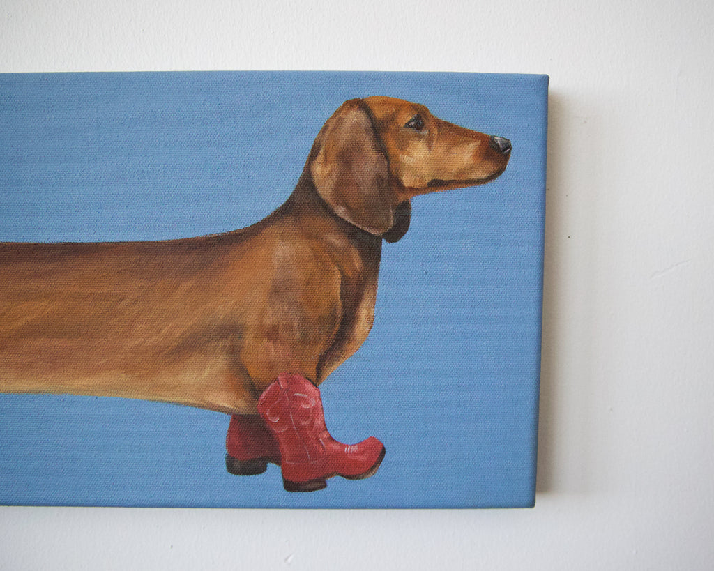 “New Boots” Original Oil Painting