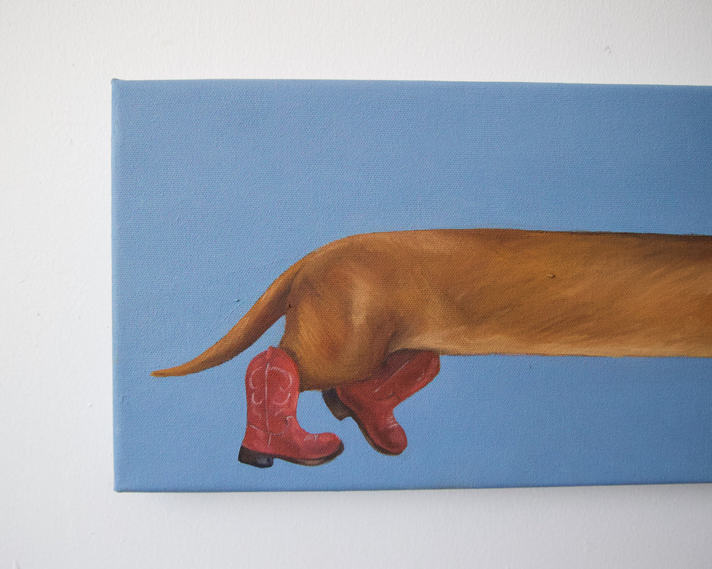“New Boots” Original Oil Painting