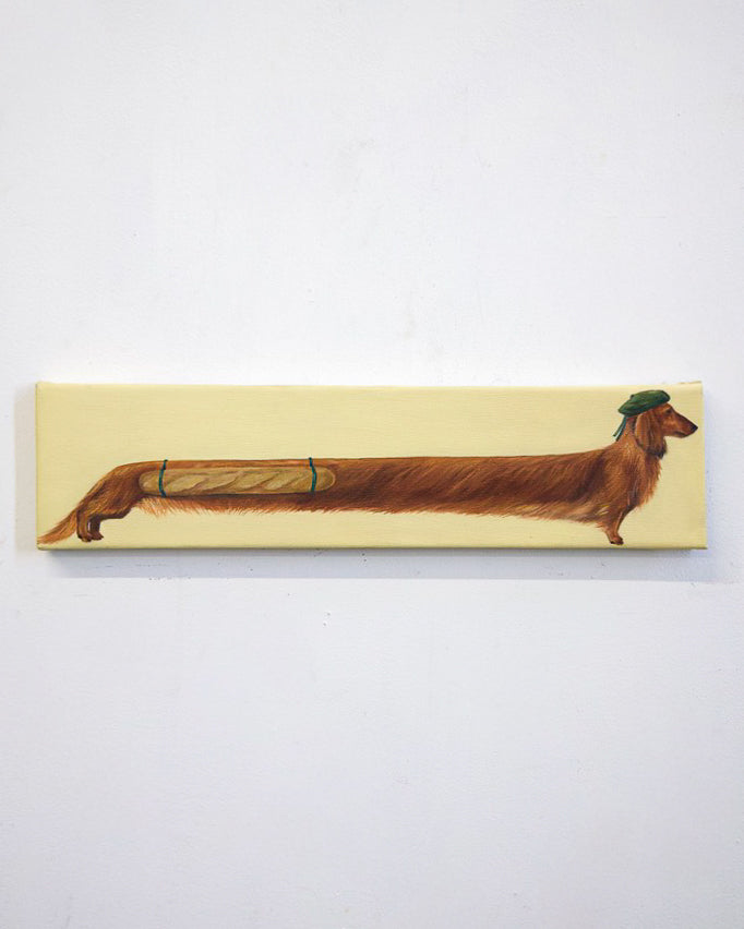 "Baguette Connoisseur" Original Oil Painting